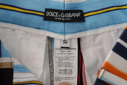 Pantalones elegantes de rayas de cintura alta