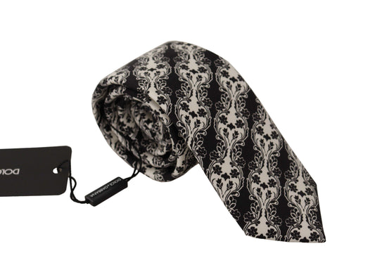 Elegante pajarita de seda con estampado floral
