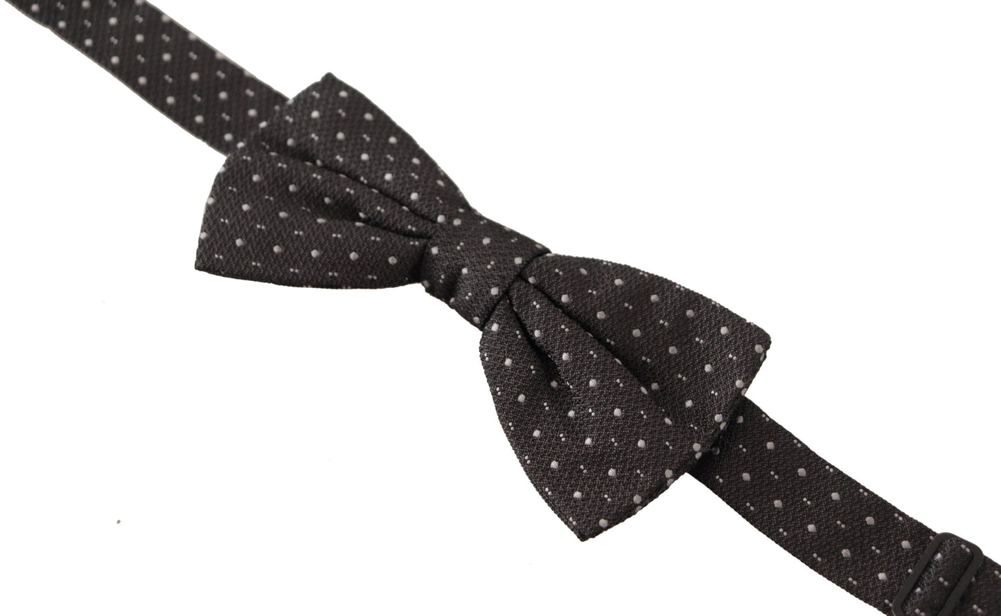 Elegante pajarita de seda con lunares