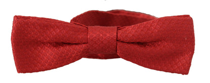 elegante pajarita de seda roja