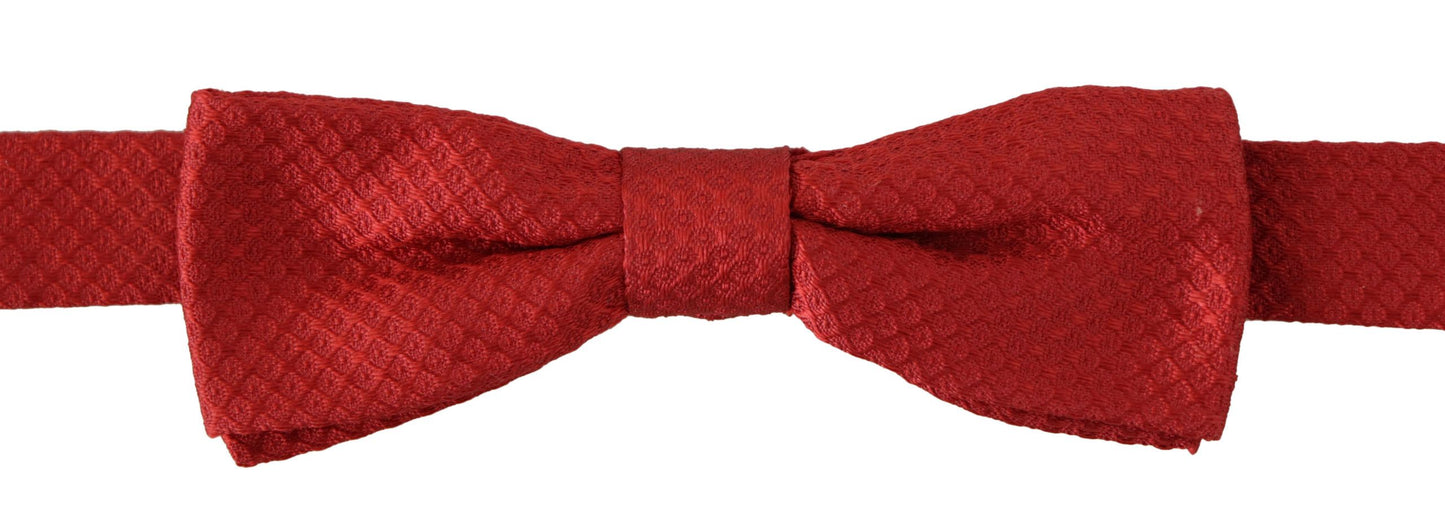 elegante pajarita de seda roja