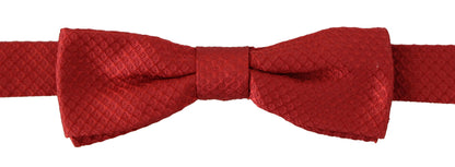 elegante pajarita de seda roja
