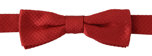 elegante pajarita de seda roja