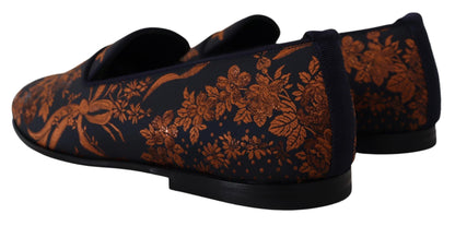 Elegantes mocasines florales sin cordones