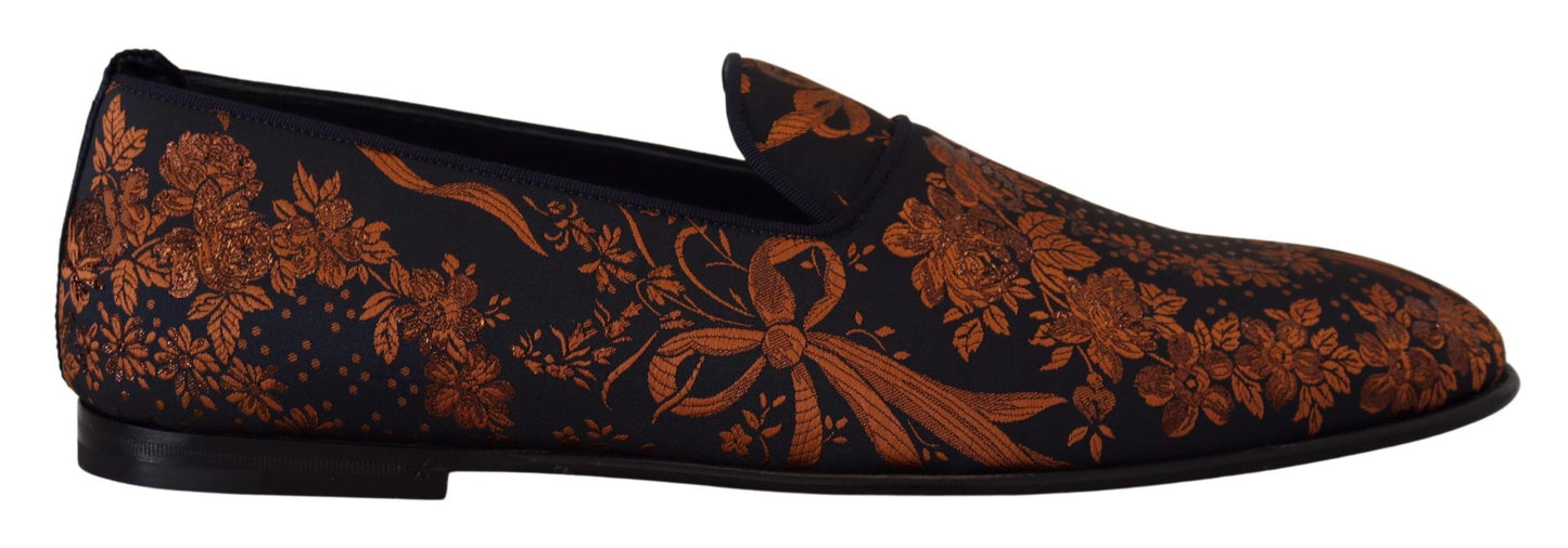Elegantes mocasines florales sin cordones