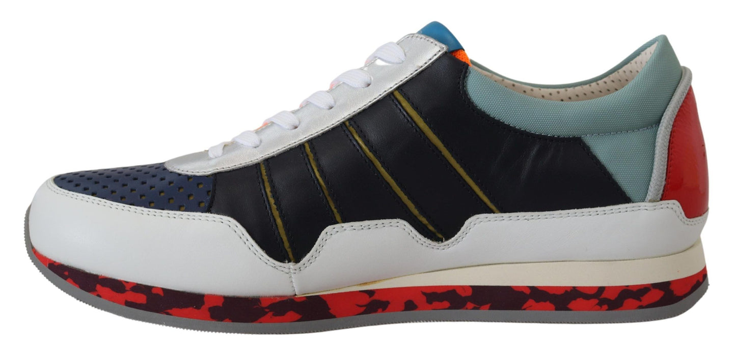 Elegantes zapatillas bajas multicolor