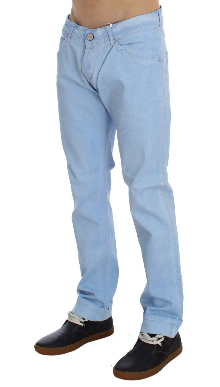 Vaqueros elegantes de talle bajo y corte regular para hombre