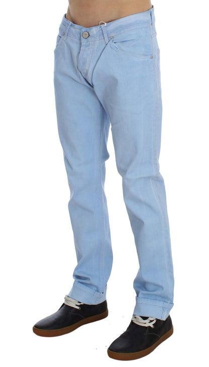 Vaqueros elegantes de talle bajo y corte regular para hombre