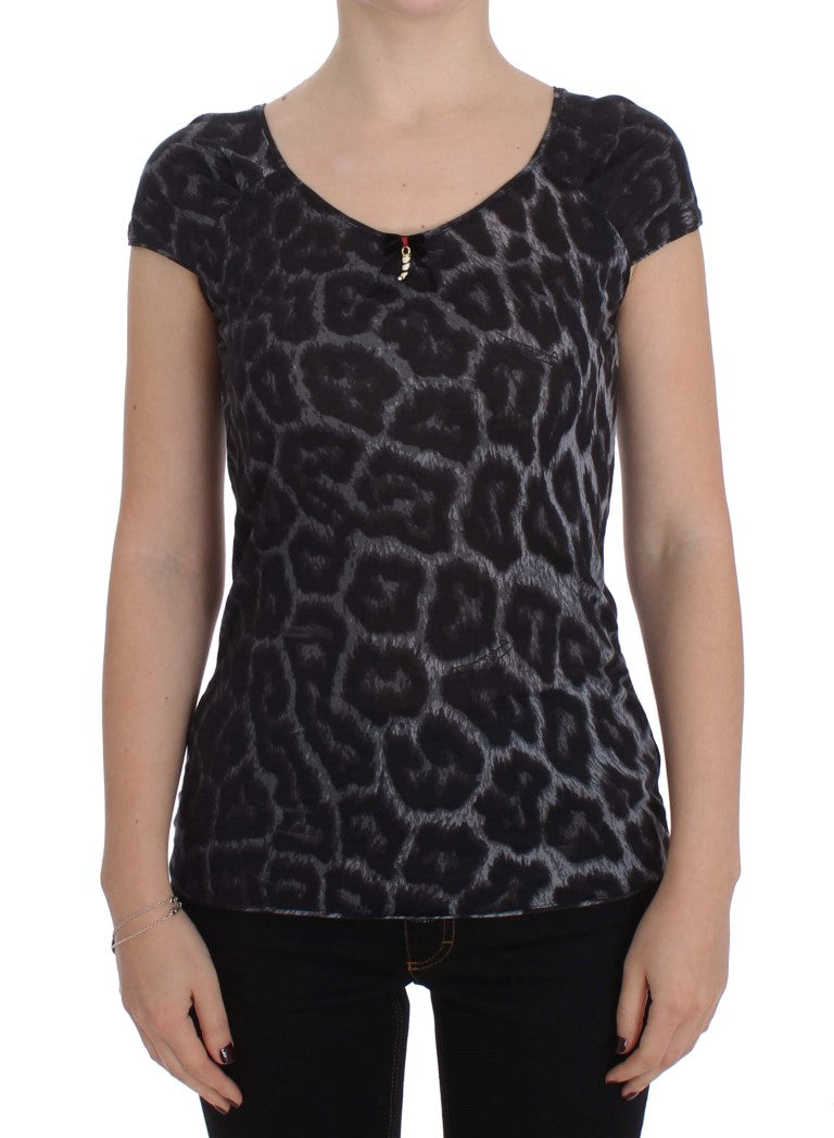 Elegante top modal de leopardo de Cavalli
