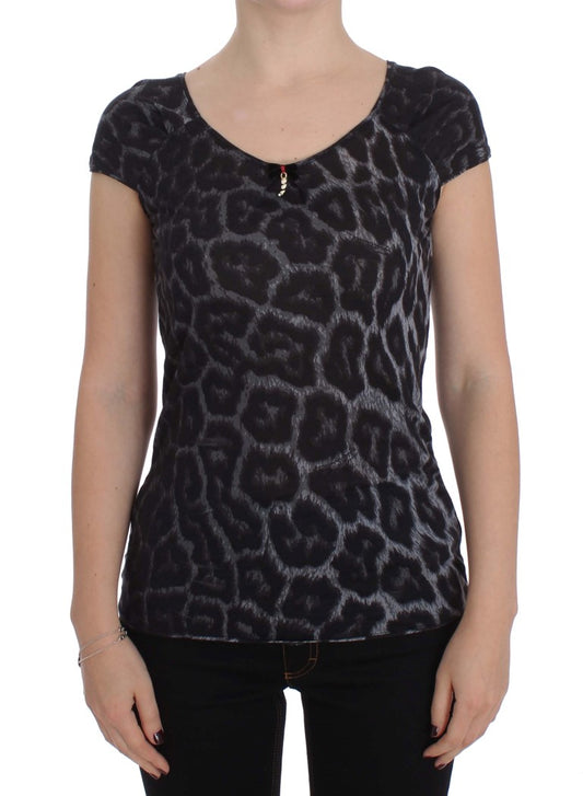 Elegante top modal de leopardo de Cavalli