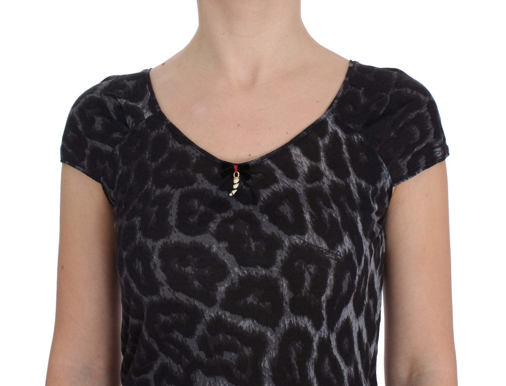 Elegante top modal de leopardo de Cavalli