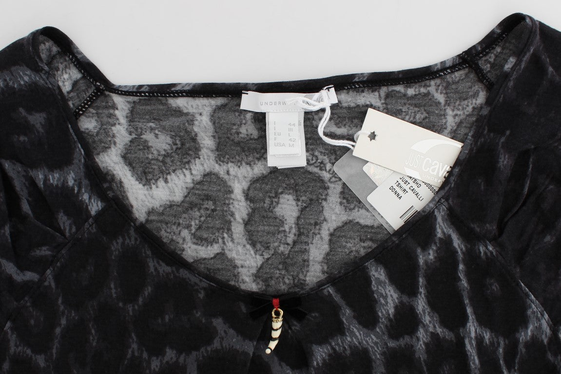 Elegante top modal de leopardo de Cavalli