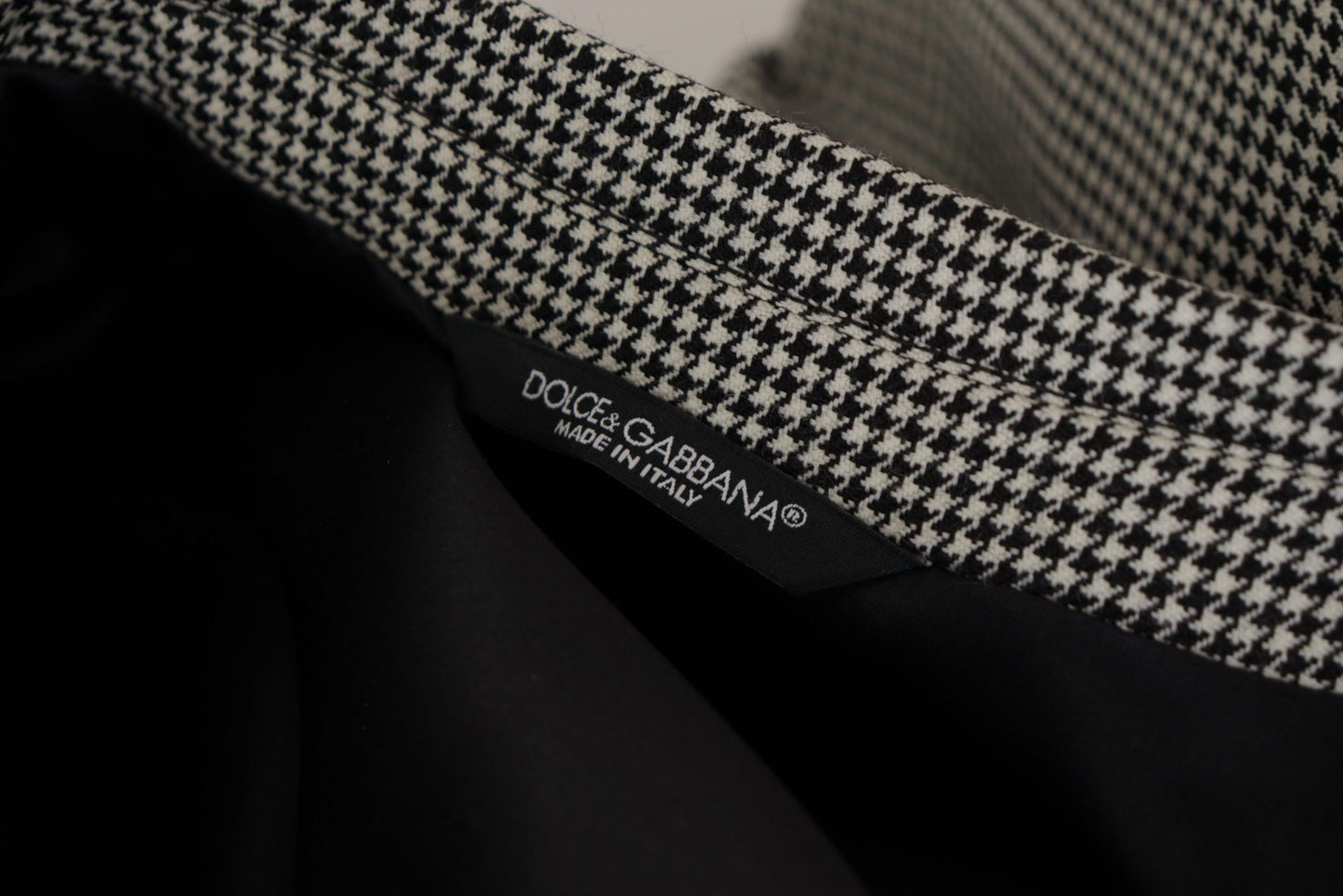 Elegante blazer de lana a cuadros grises