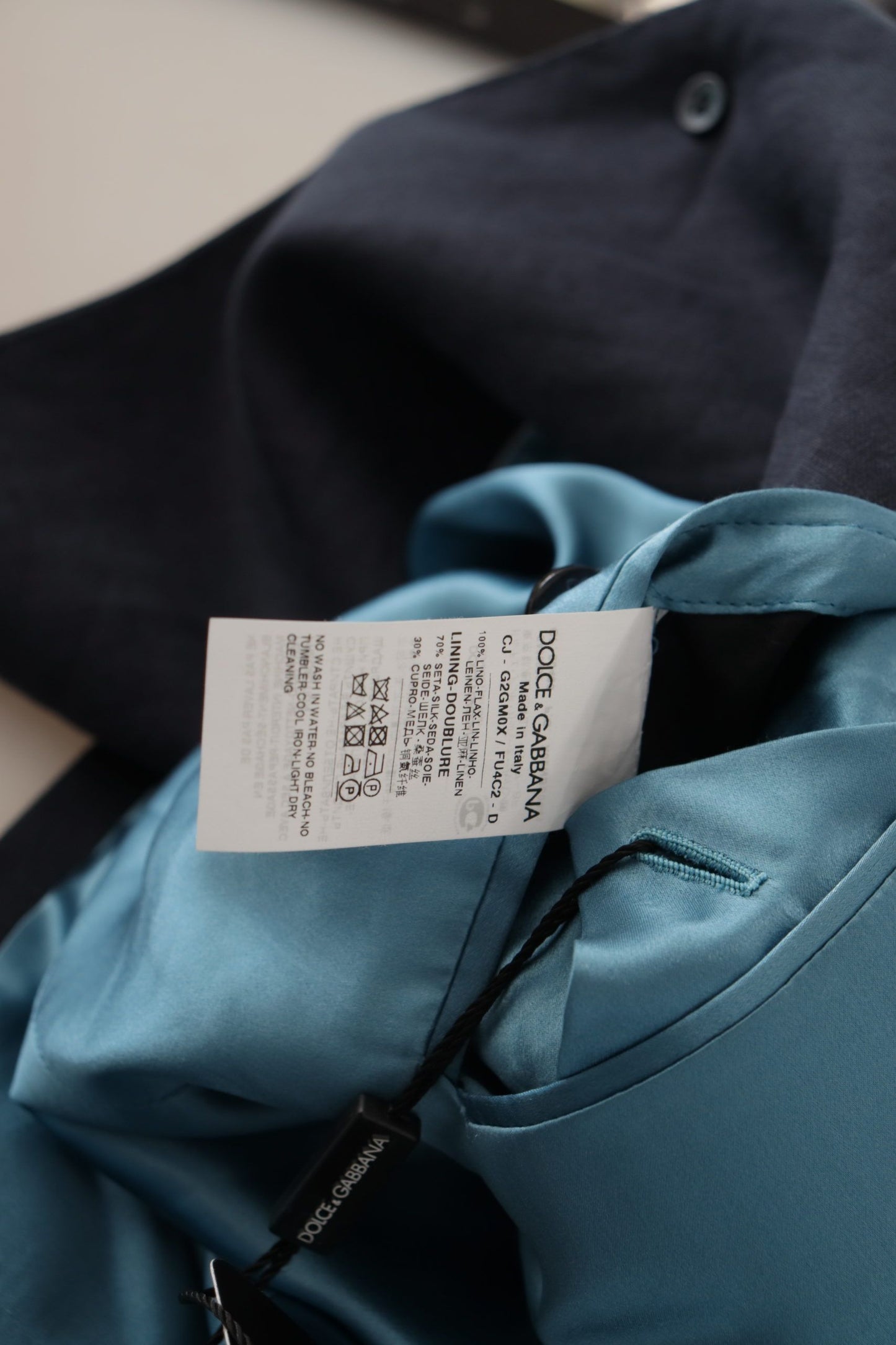 Blazer elegante de lino de botonadura sencilla