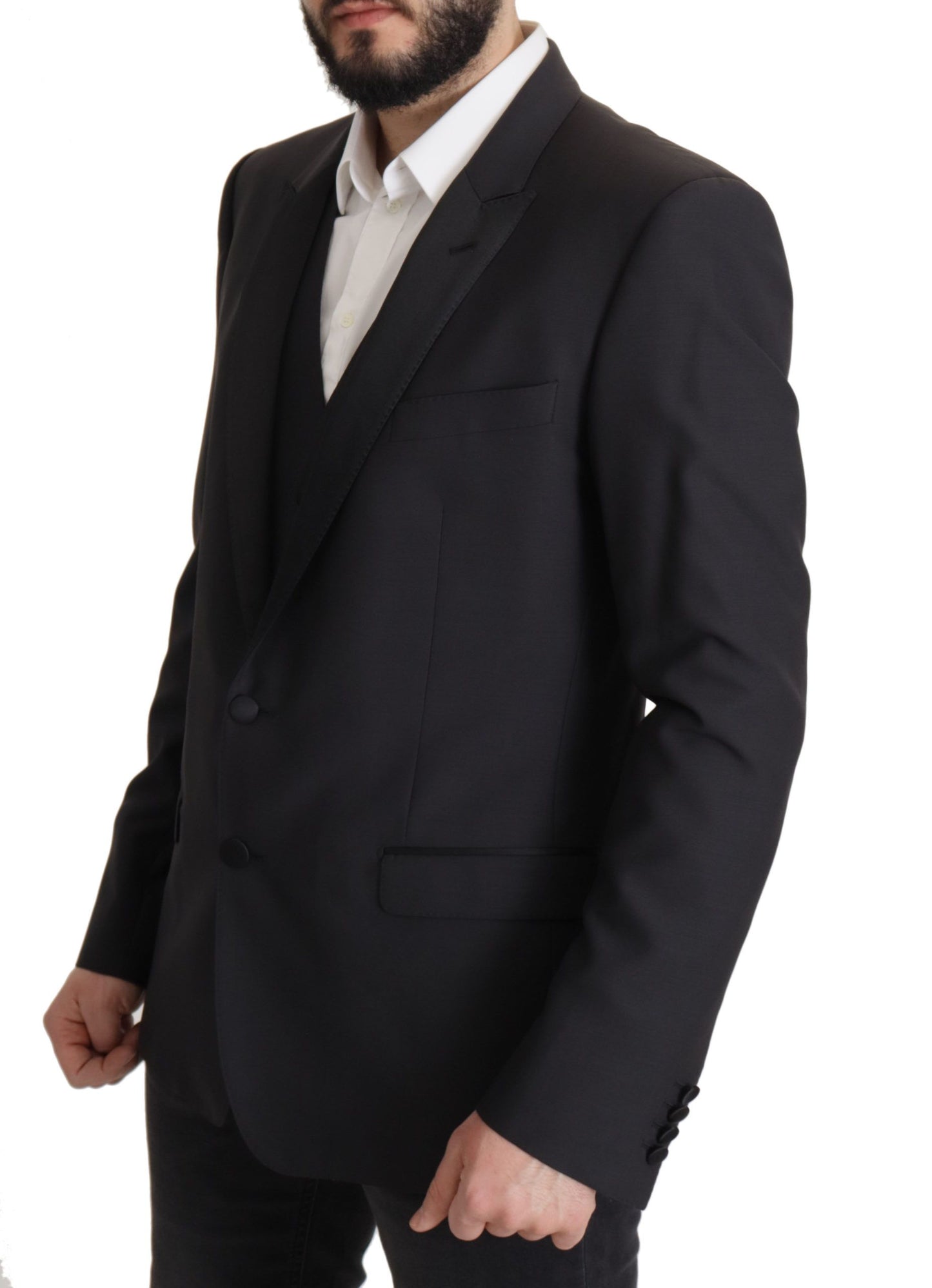 Elegante blazer de dos piezas de martini azul oscuro
