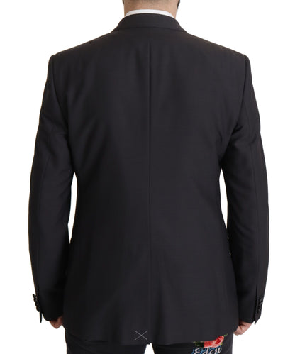 Elegante blazer de dos piezas de martini azul oscuro