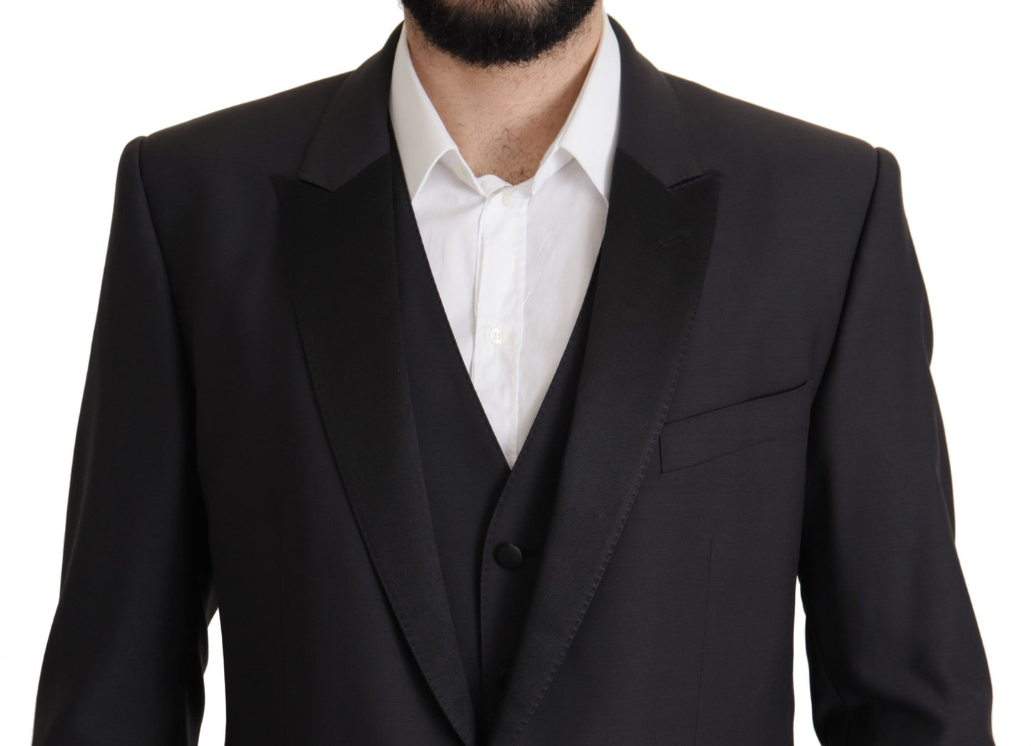 Elegante blazer de dos piezas de martini azul oscuro
