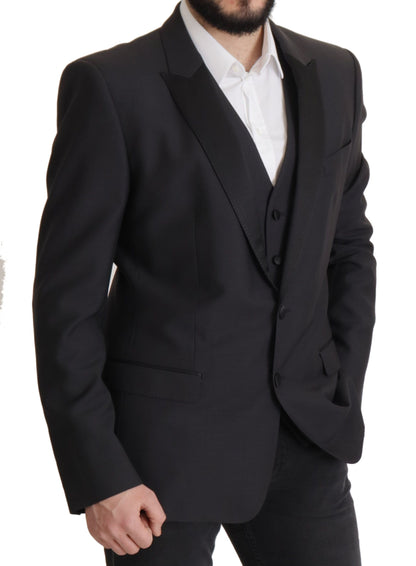 Elegante blazer de dos piezas de martini azul oscuro