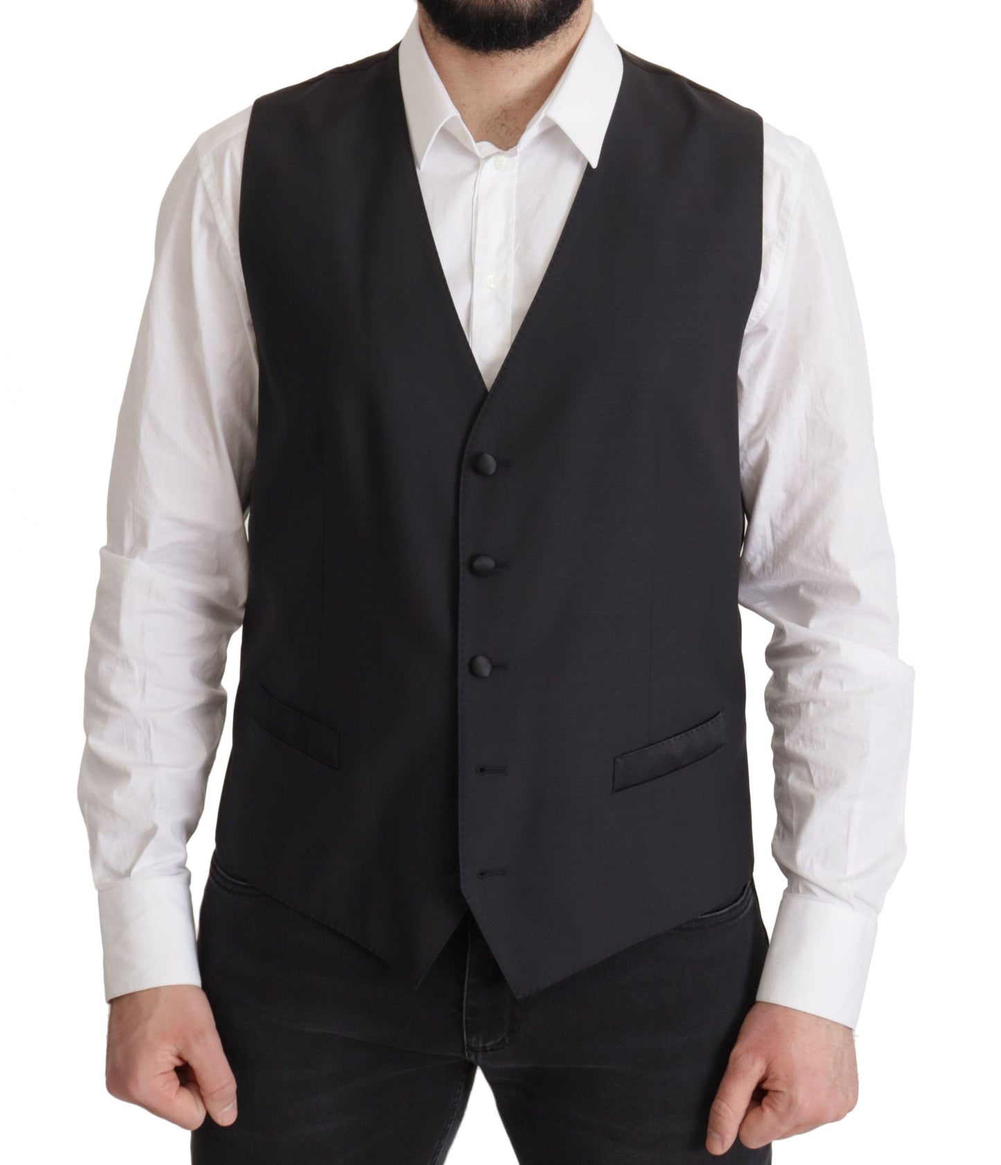 Elegante blazer de dos piezas de martini azul oscuro