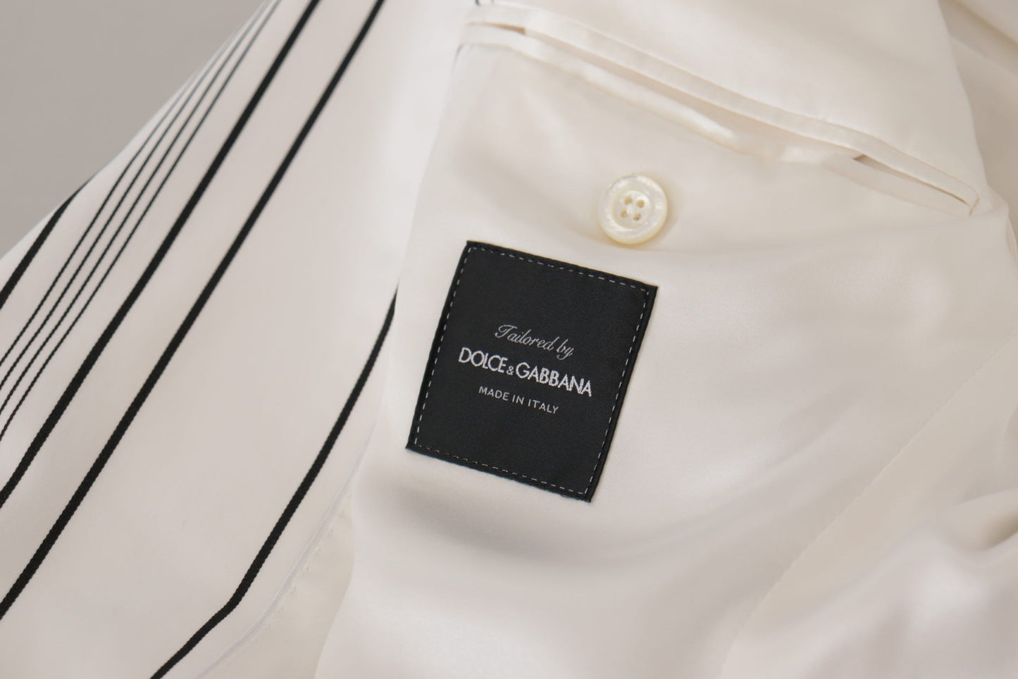 Blazer elegante de mezcla de algodón a rayas