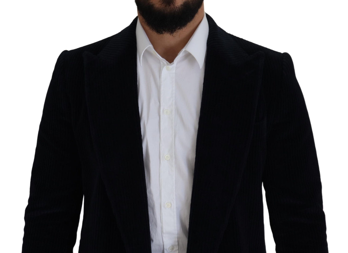 Chaqueta larga tipo cárdigan de algodón negra elegante