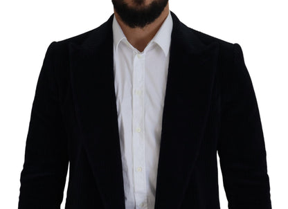 Chaqueta larga tipo cárdigan de algodón negra elegante