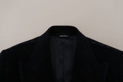 Chaqueta larga tipo cárdigan de algodón negra elegante