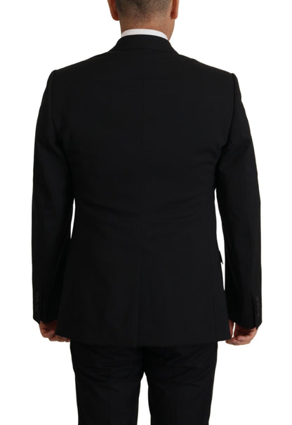 Elegante conjunto de blazer y chaleco de martini negro