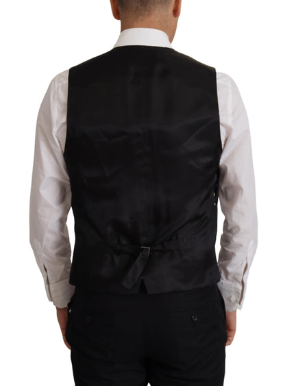 Elegante conjunto de blazer y chaleco de martini negro