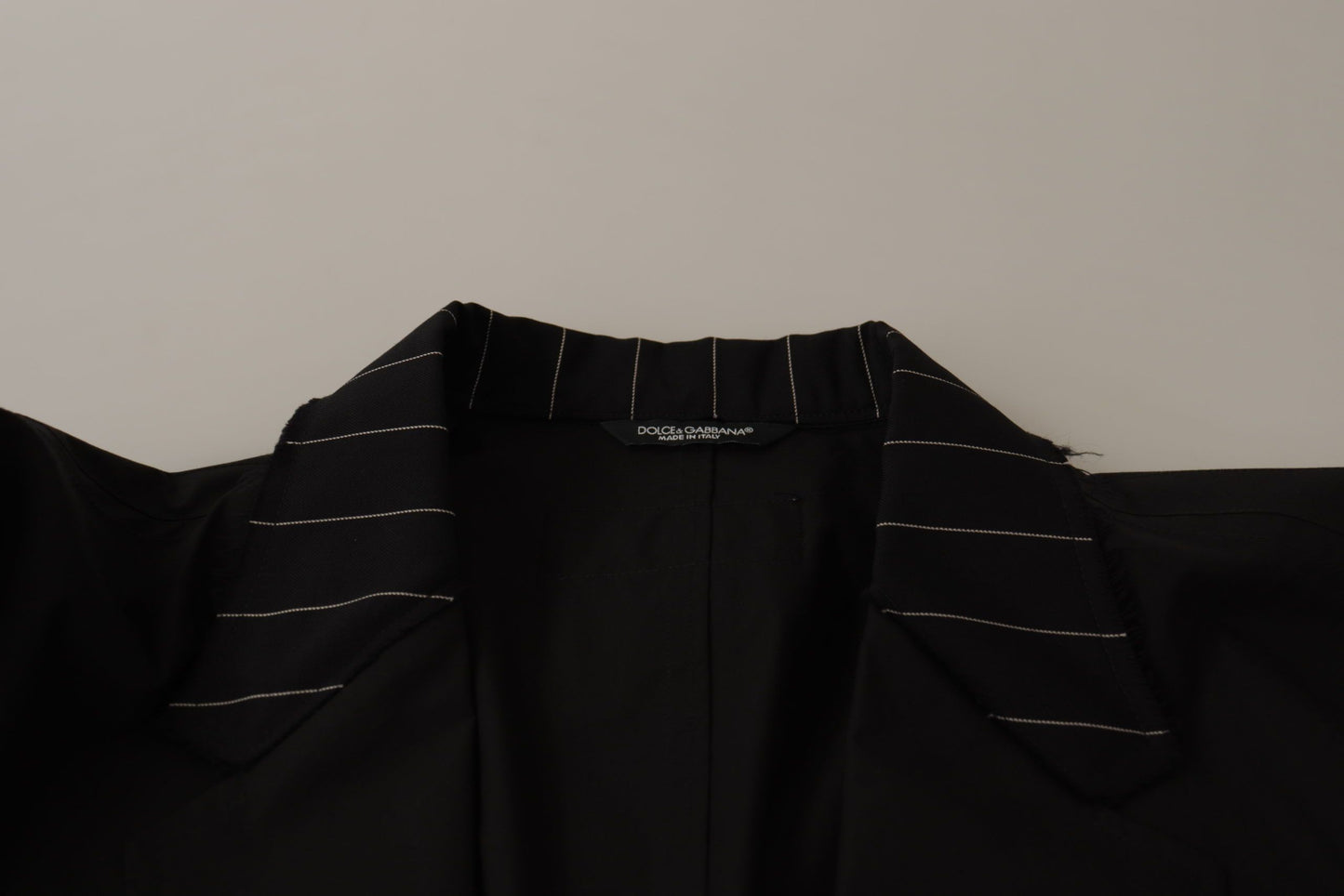 Chaqueta blazer elegante de mezcla de algodón y lana negra