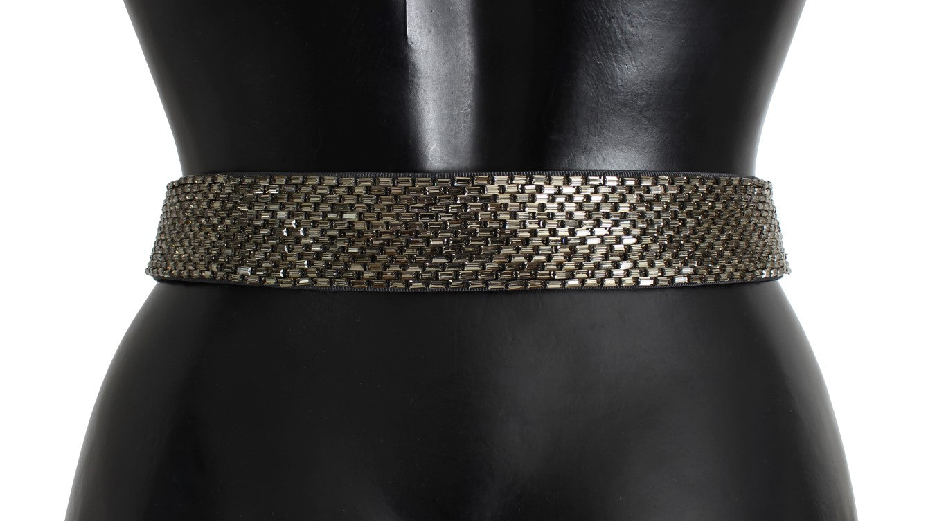 Cinturón ancho con lentejuelas adornadas