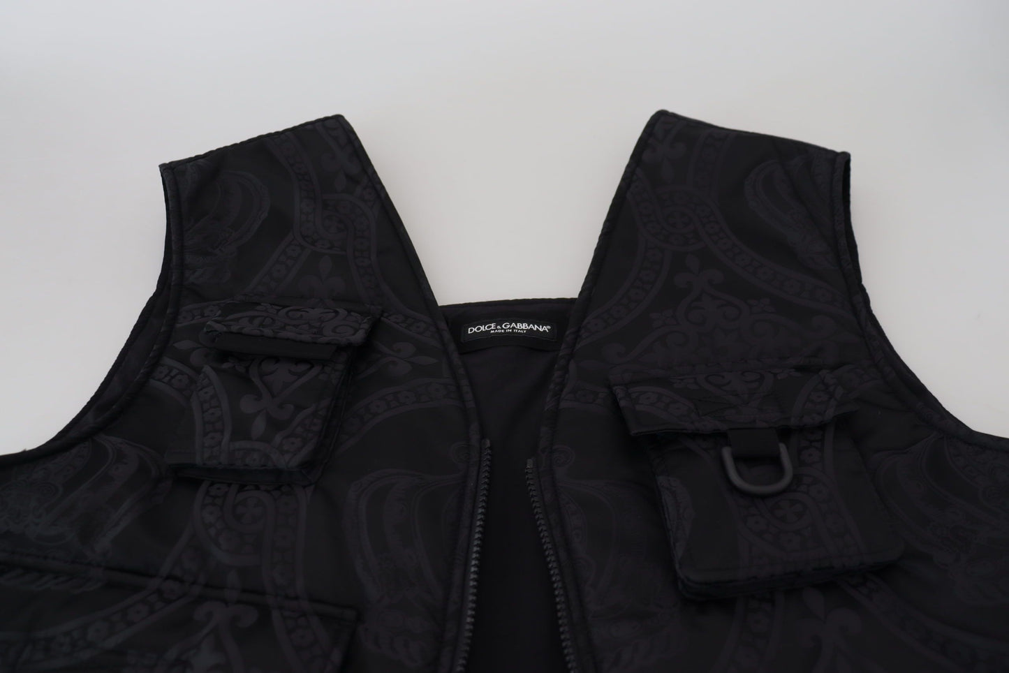 Elegante chaqueta chaleco sin mangas en color negro