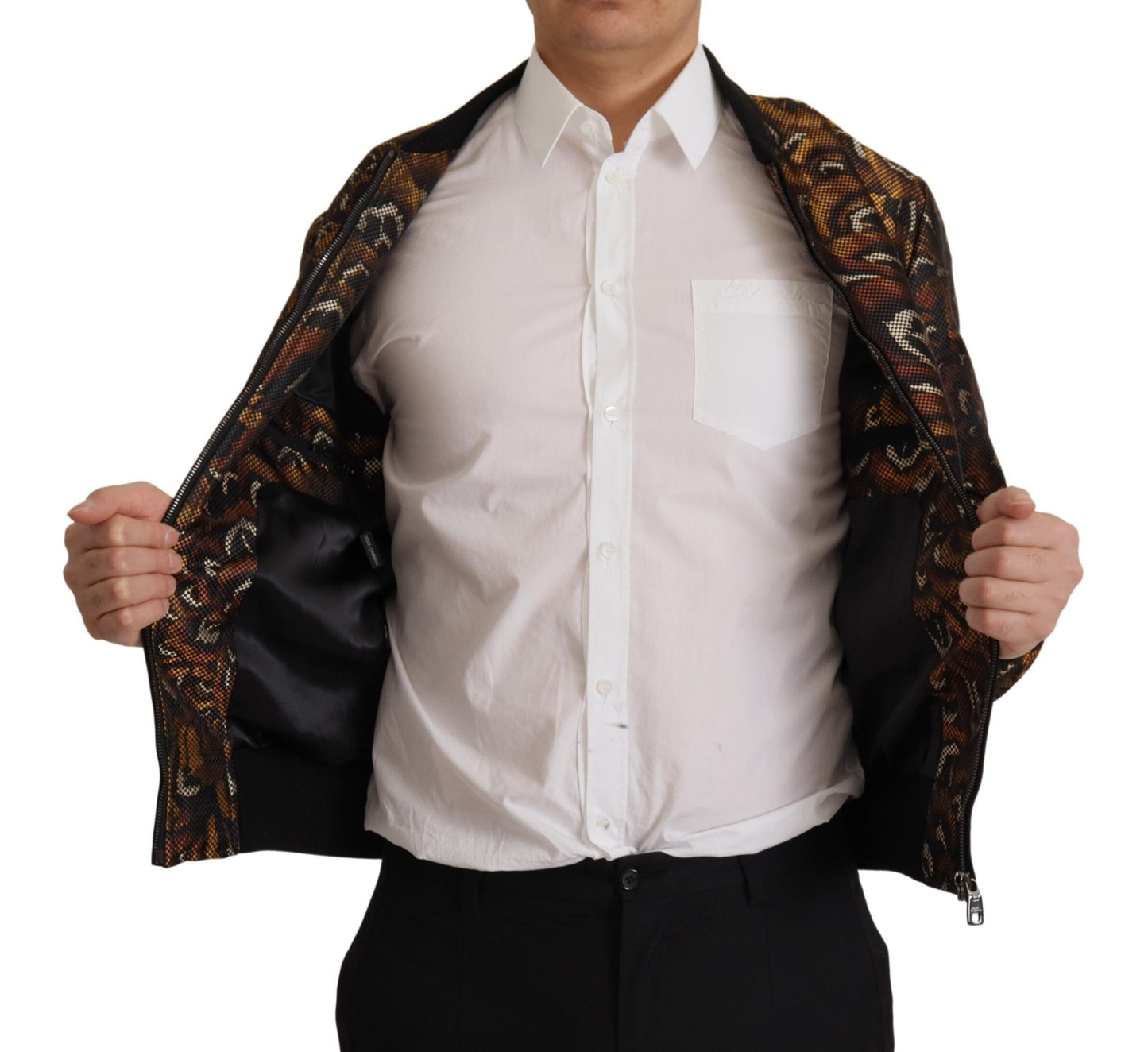 Chaqueta blusón marrón elegante