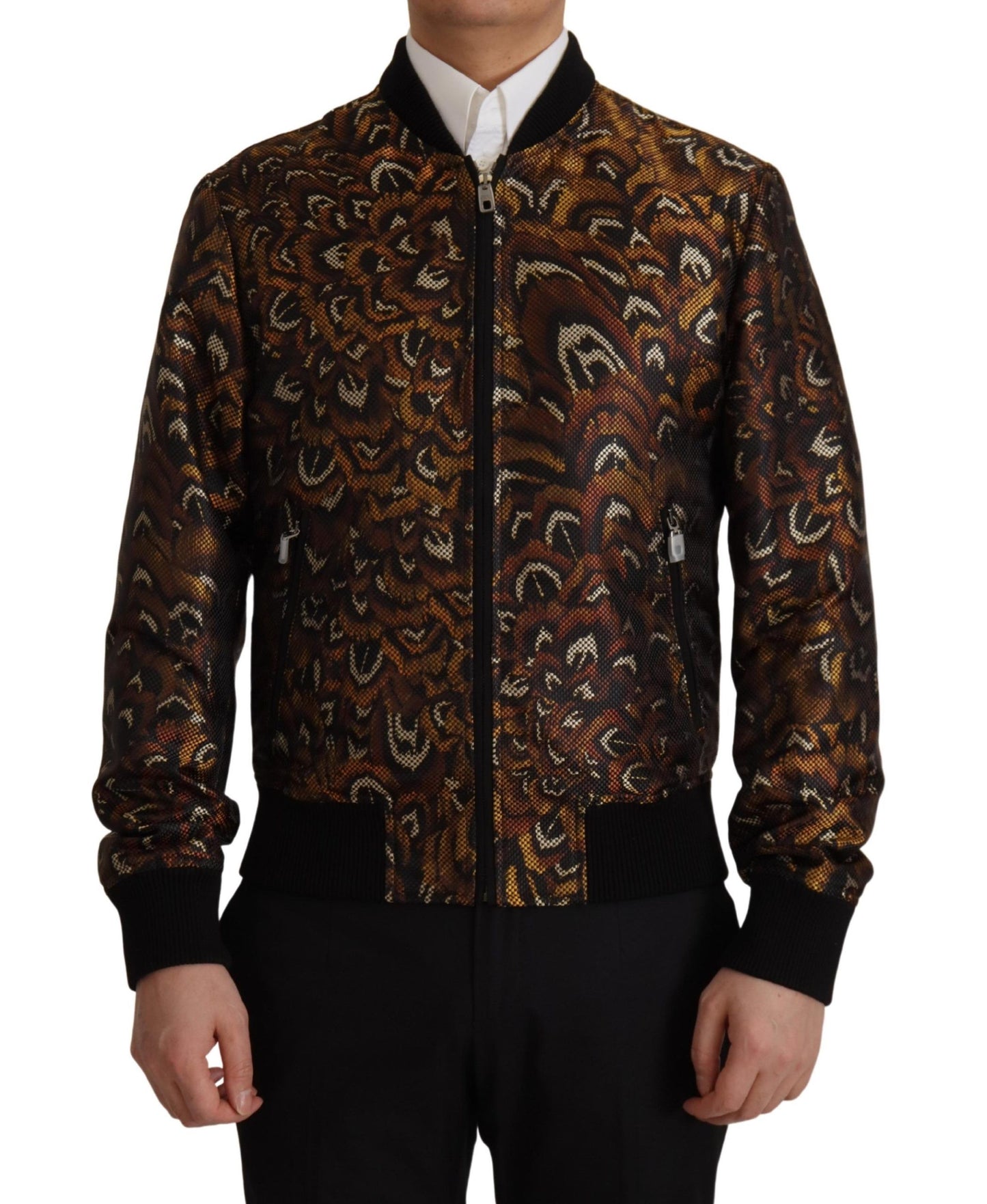 Chaqueta blusón marrón elegante
