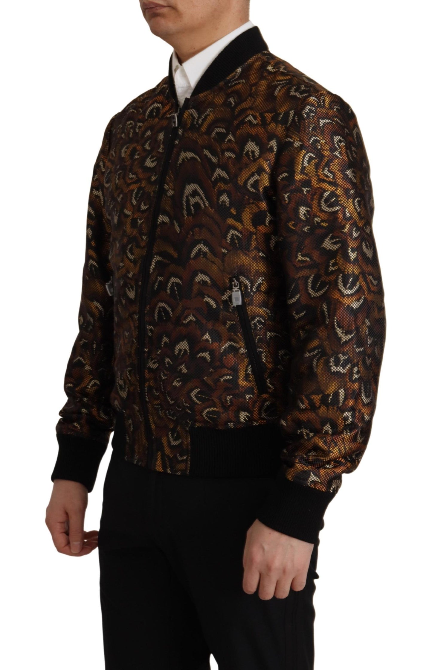 Chaqueta blusón marrón elegante