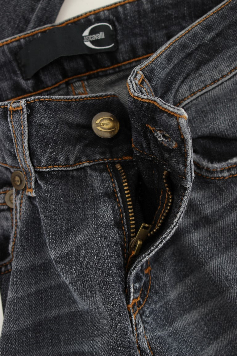 Vaqueros ajustados con lavado azul diamante verde