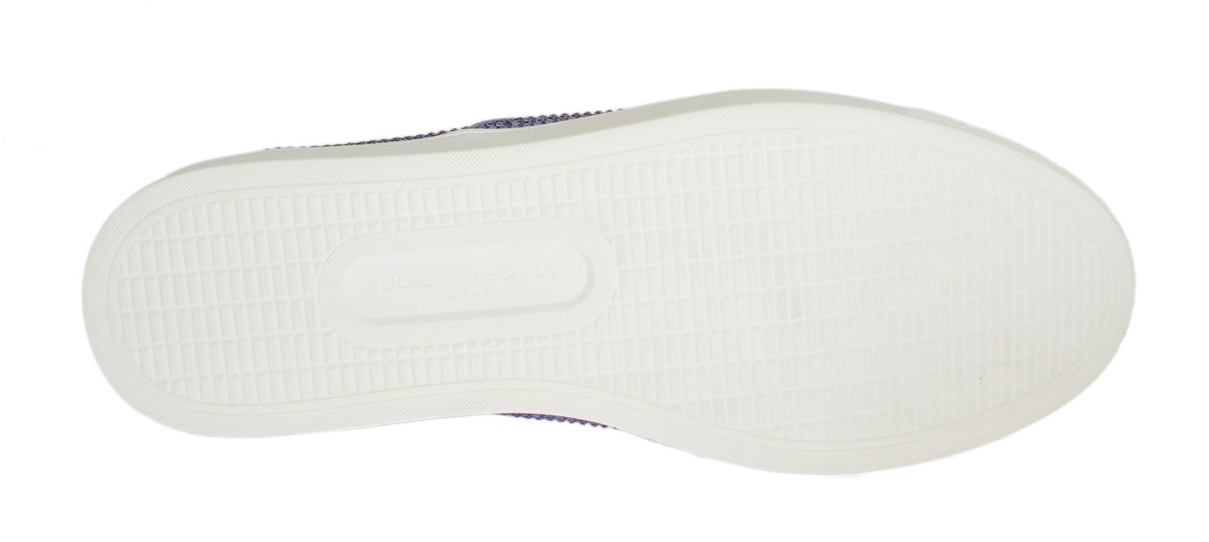 Elegantes zapatillas de moda con strass morado