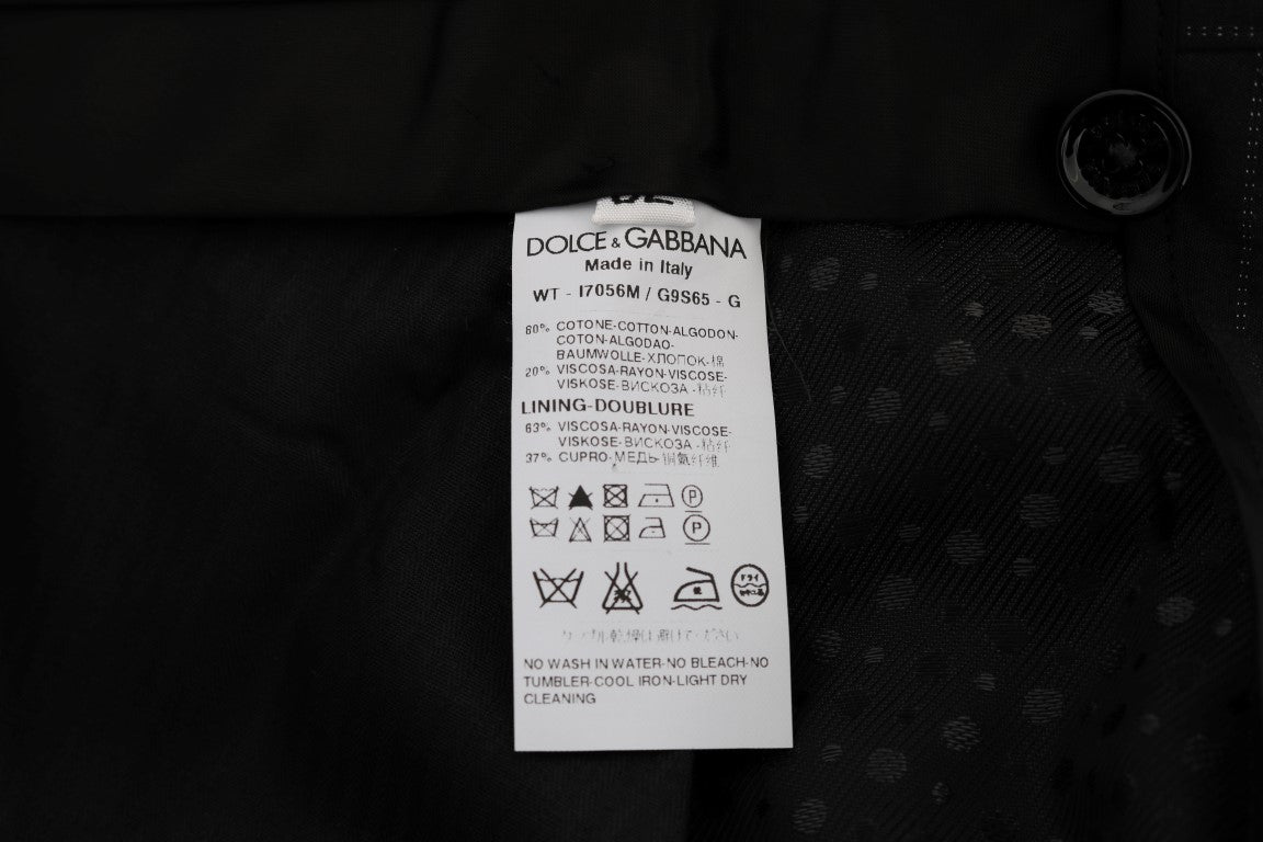 Pantalones de vestir elegantes de corte recto a rayas