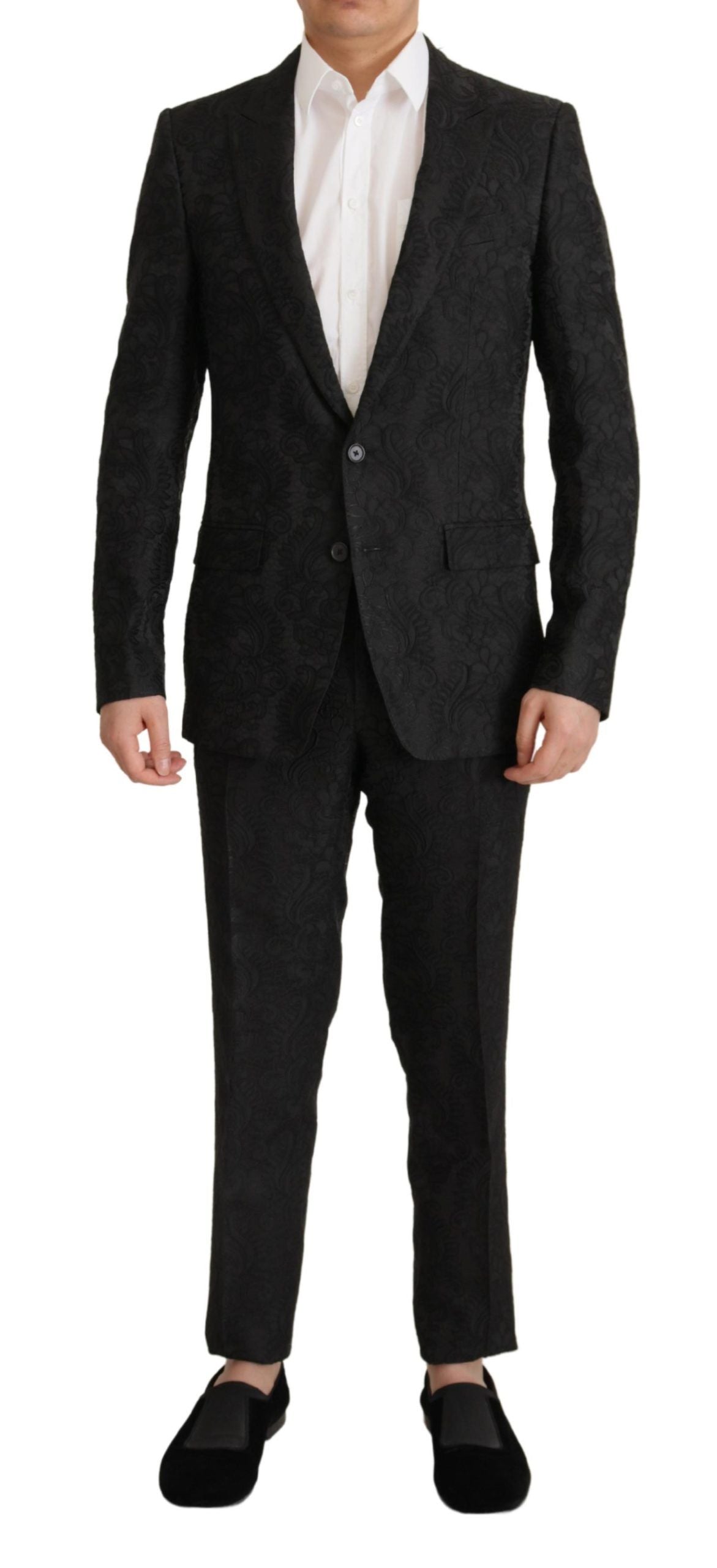 Conjunto de traje Martini negro brillante