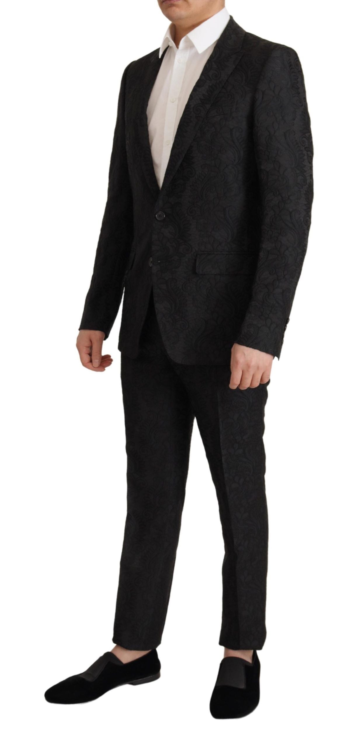 Conjunto de traje Martini negro brillante
