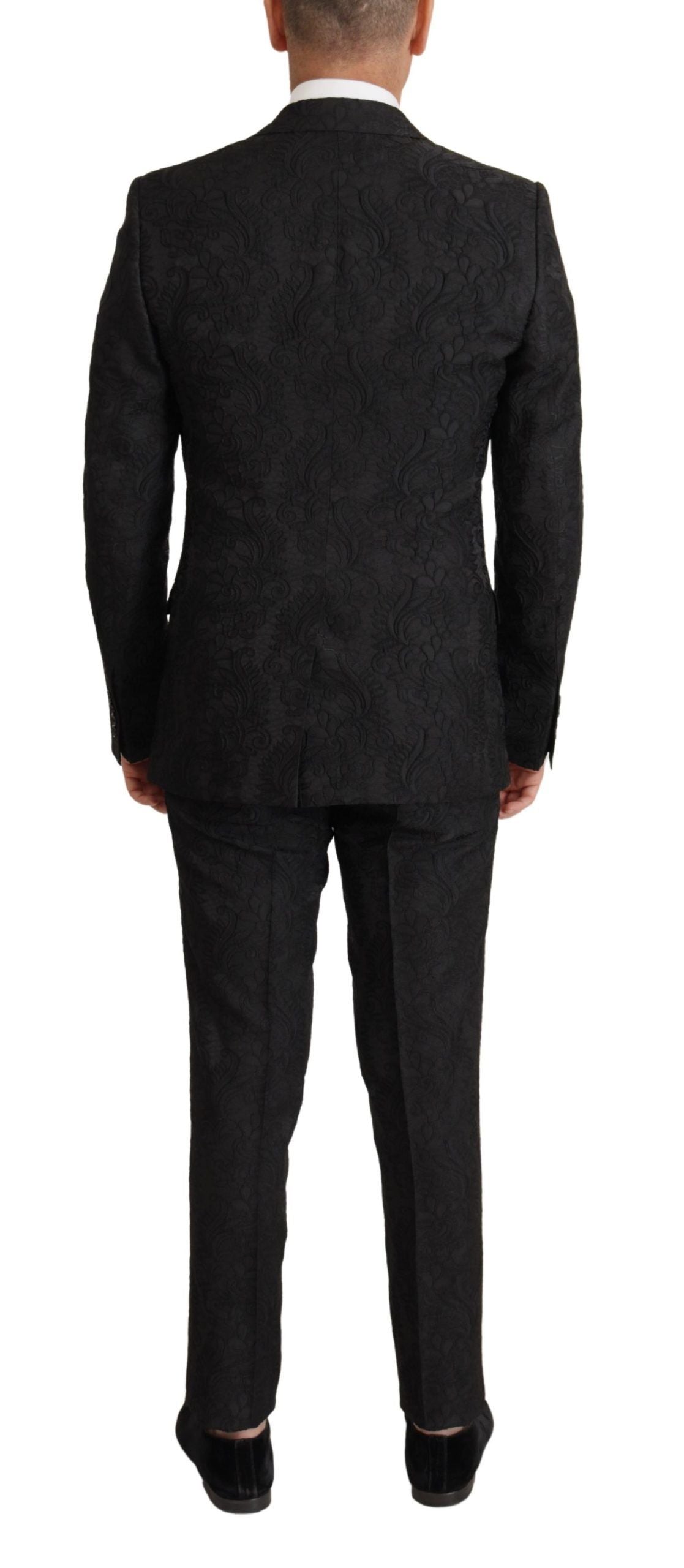Conjunto de traje Martini negro brillante