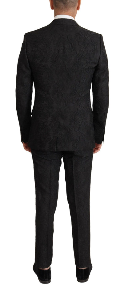 Conjunto de traje Martini negro brillante
