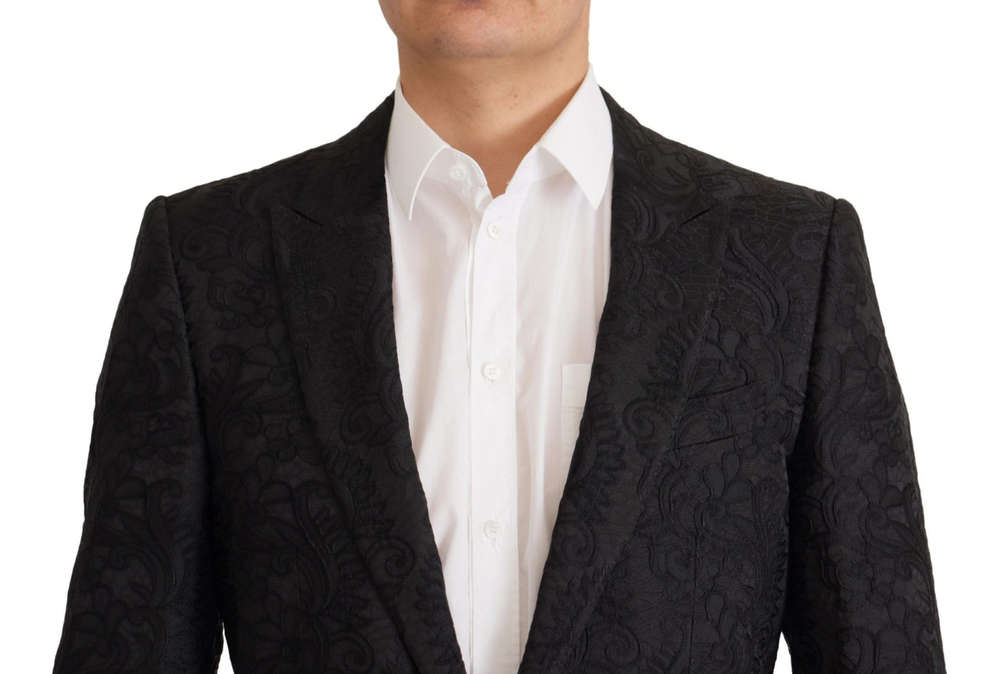 Conjunto de traje Martini negro brillante