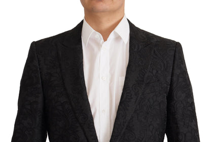 Conjunto de traje Martini negro brillante