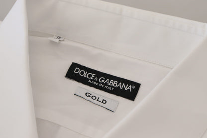 Camisa elegante de vestir con plumas de pavo real blancas