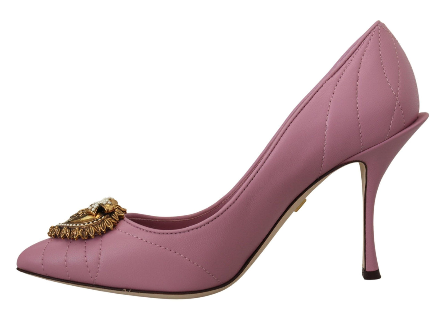 Tacones de cuero Devotion en color rosa
