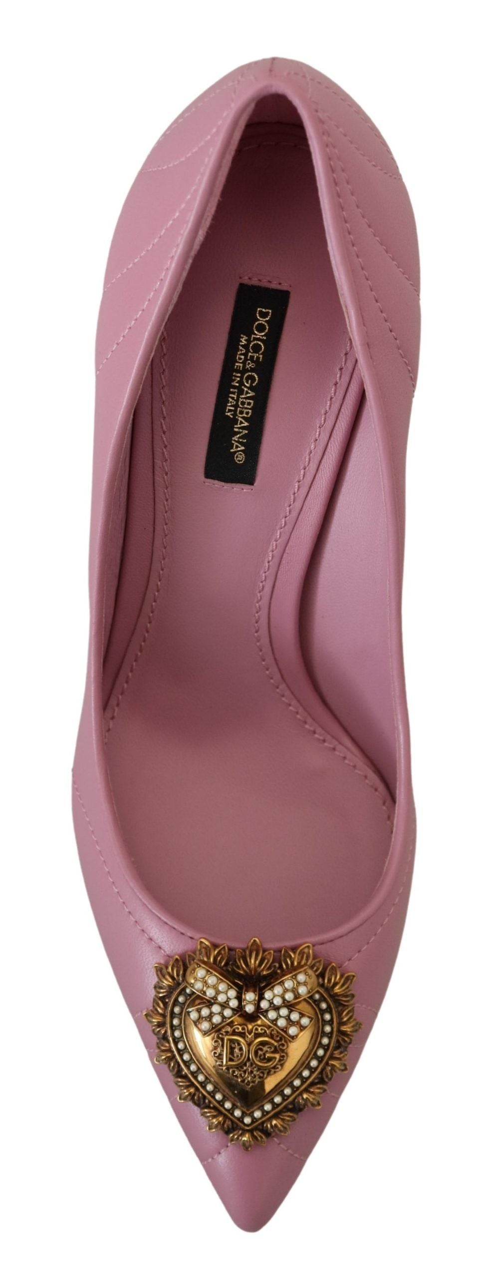 Tacones de cuero Devotion en color rosa