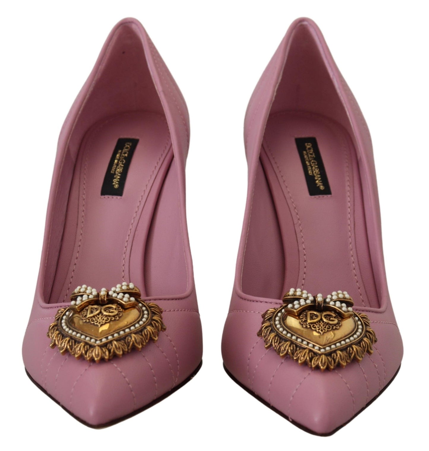 Tacones de cuero Devotion en color rosa
