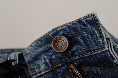Vaqueros de mezclilla de cintura media con corte boyfriend chic