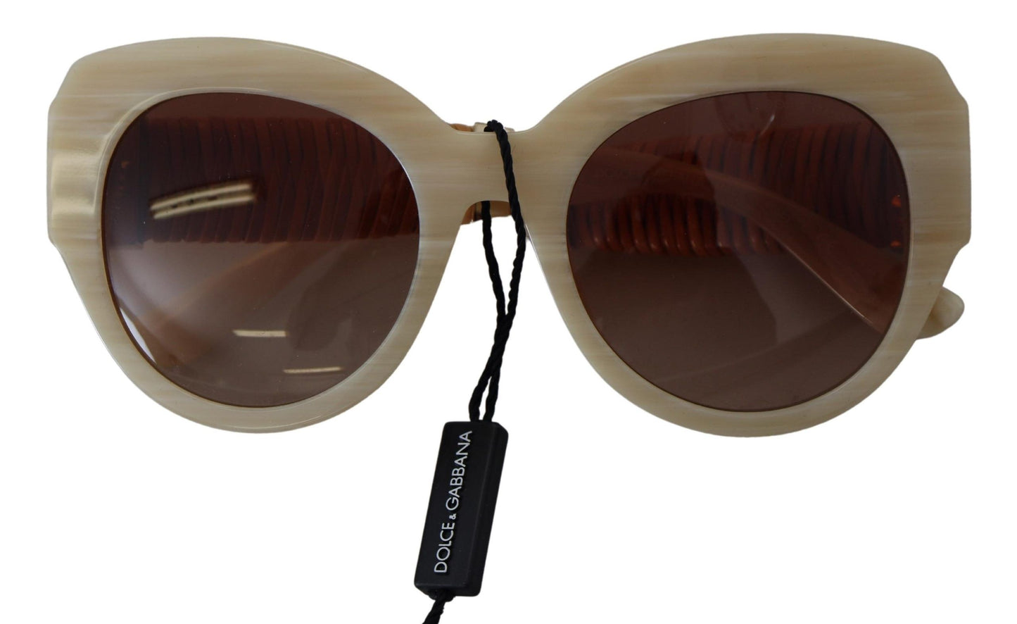 Gafas de sol de acetato beige chic para mujer